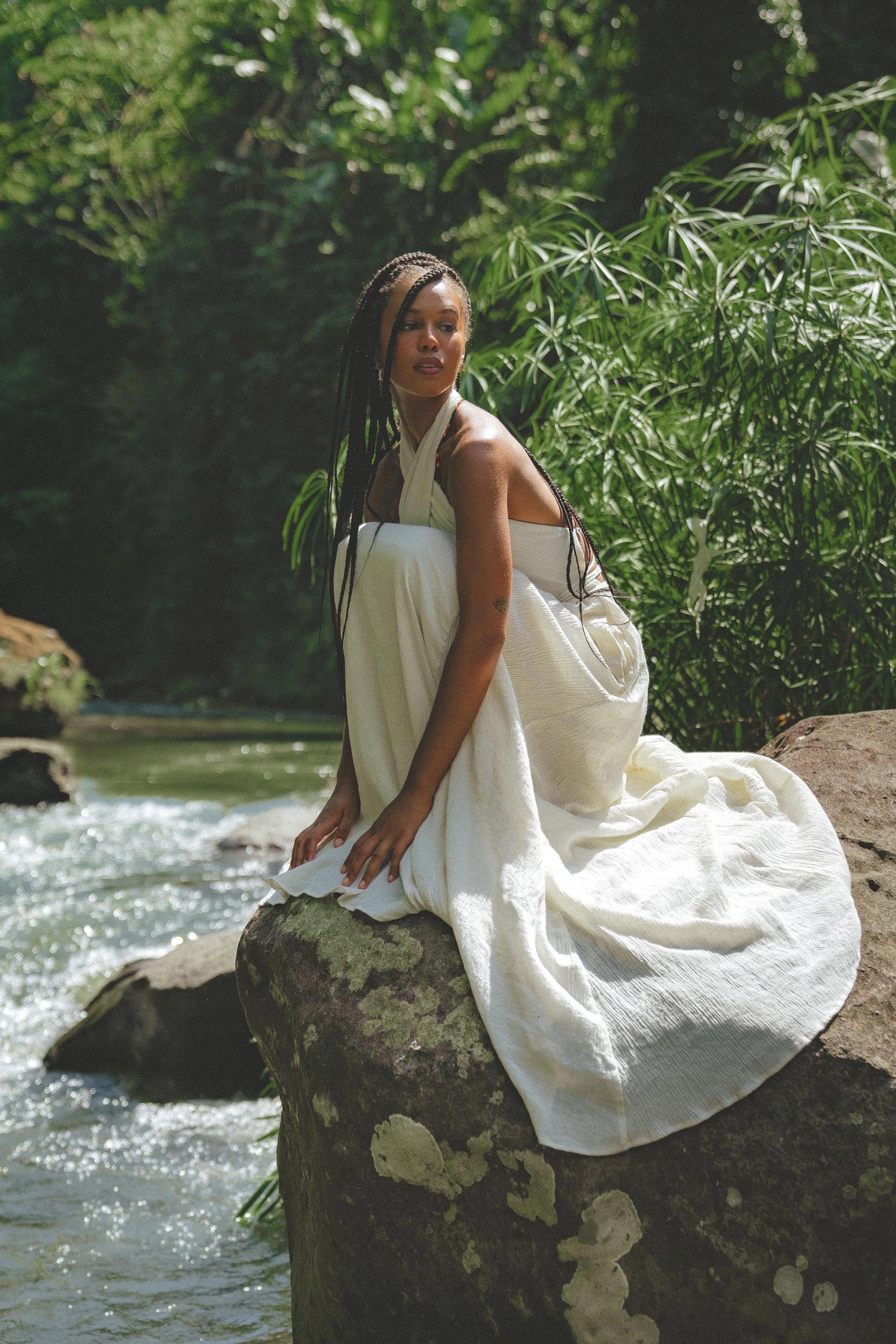 Off White Harmonia Dress Organic Boho Wedding Beach Off White Harmonia Dress Organic Boho Wedding Beach