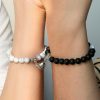 Custom Couple Initial Magnetic Bracelet Engraved Matching Gift