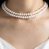 Real Freshwater Pearl Choker Necklace 2 Layered Detachable